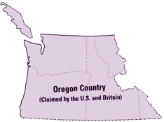 Oregon Country Map