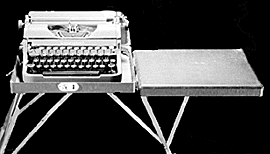 Underwood portable typewriter, c. 1942