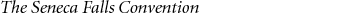 The Seneca Falls Convention