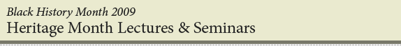Lectures and Seminars