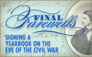 Final Farewells: Signing a Yearbook on the Eve of the Civil War