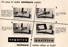 Contoura copies ad, 1950