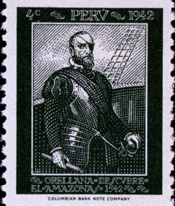 Stamp- Francisco de Orellano