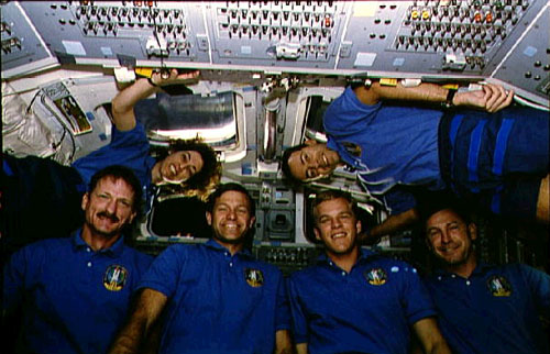 STS-66 inflight crew portrait 