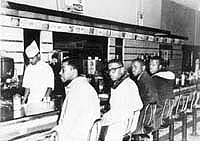 Sit in at Woolworths lunch counter