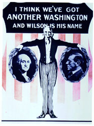 Woodrow Wilson campaign poster, 1912.