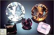 Picture of miscellaneous colored quartz gems