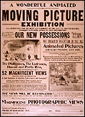 Early motion picture advertisement